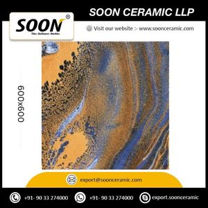 Carreaux muraux en porcelaine Soon Planetoid 600x600mm, imitation brique, texture brillante, antibactériens, résistants aux acides, faible absorption d'eau - Product Image 3