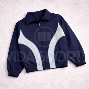 Ensemble de survêtement coupe-vent personnalisé au design moderne, fournisseur OEM, léger, respirant, pour la course et la gym, marque privée - Product Image 2