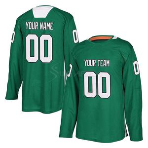 Profesional OEM fabricante al por mayor 100% poliéster barato equipo personalizado hombres Nueva York jóvenes sublimación Hockey Jersey - Product Image 5