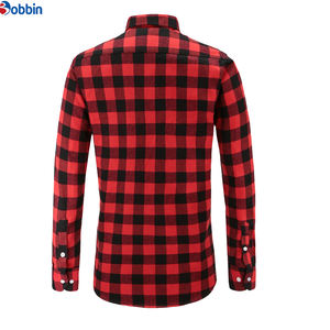 เสื้อเชิ้ตผู้ชายแบบมืออาชีพสั่งทำพิเศษ เสื้อเชิ้ตแขนยาวลายสก็อตผ้าแฟลนเนลสำหรับผู้ชาย เสื้อเชิ้ตลายสก็อตลำลองสำหรับฤดูใบไม้ร่วงและฤดูหนาว - Product Image 2