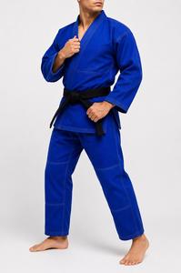 Ensemble de judogi unisexe pour adultes, coupe classique, durable, respirant, léger, en polyester/coton teint uni, vêtements d'arts martiaux, ensemble de taekwondo - Product Image 6