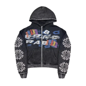 Precio al por mayor, servicio rápido, buena calidad, impresión DTF con tela de felpa 100% algodón, sudaderas con capucha a precio económico para hombre, venta al por mayor FORTLEO - Product Image 1
