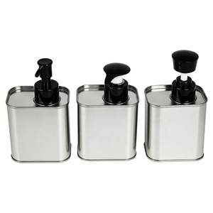 2025 New 250ml tùy chỉnh kim loại tinplate có thể dầu ô liu có thể với bơm Head bao bì tin có thể bao bì - Product Image 4