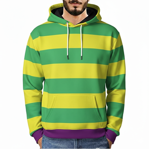 เสื้อฮู้ดดี้ผู้ชายแฟชั่นปี 2026 ผ้าฝ้าย 100% สีพื้น พิมพ์ลายดิจิทัล กันน้ำ ใส่ได้ทั้งลำลองและกิจกรรมกลางแจ้ง พร้อมโลโก้สีตามสั่ง - Product Image 4