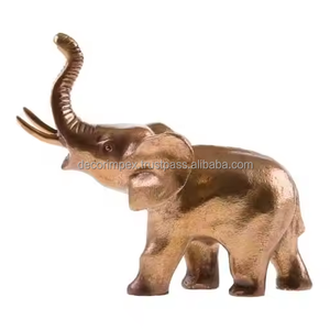 Modern Gold Elephant Sculpture Aluminium Decorative <b>Animal</b> Art <b>for</b> Home & <b>Garden</b> Handicraft Design by Decor impex - Product Image 3