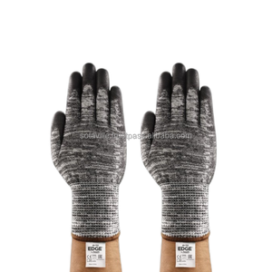 Gants de sécurité anti-coupure SOTAVILLE modèle 48-705, best-seller, doublure sans couture, poignet tricoté offrant une flexibilité et un ajustement parfaits, gants noirs - Product Image 5