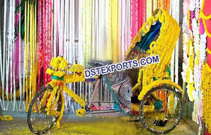 Rickshaw de sesión de fotos para eventos de preboda, rickshaw de entrada nupcial de boda increíble, rickshaw elegante de EE. UU. - Product Image 4