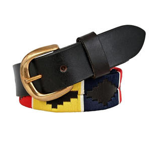 Wholesale Luxury Designer Woven Fabric Leather Trim Belt High Quality Fashion Casual Waistband - Product Image 3
