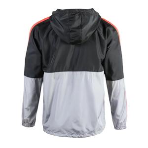 Chaqueta cortavientos con capucha para hombre, ligera, impermeable, con cremallera, informal, a prueba de viento, para exteriores. - Product Image 2