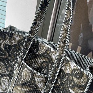 Wholesale Indian Quilted Cotton Fabric Solid Color Zipper Open Tote <b>Bag</b> Handmade Large Shoulder Shopping <b>Bag</b> <b>Women</b> All Seasons - Product Image 6