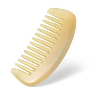 Fournisseur de peignes en corne naturelle de haute qualité, vente à prix réduit, peigne à dents larges, accessoire pour cheveux femme - Product Image 2