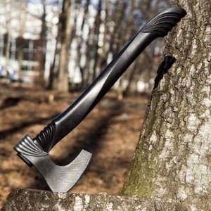 Custom Handmade Industrial Builder's Hatchet <b>Axe</b> Head Damascus Steel Blade 18 Inch Overall Length 3Lb Weight <b>Wood</b> Handle ODM DIY - Product Image 2