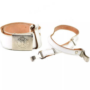 Ceinture Stable Personnalisée de Qualité Supérieure en Cuir Allemand Véritable Blanc avec Sangle d'Épaule – Nouveau Style 2026 pour Usage Quotidien - Product Image 2