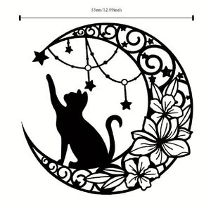 Decorazione Gotica in Metallo a Forma di Gatto Nero per Halloween, per Interni ed Esterni - Product Image 2