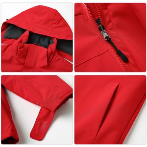 Custom Logo OEM Service Winter Men's Outdoor Waterproof Windbreaker Canvas Nylon Stand Collar Front Logo High Quality - Product Image 3