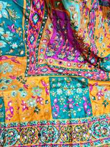 Fashion Mirror Work Shawl Traditional <b>Scarves</b> Set Elegant Handmade Embroidered Wedding Party Wear Women Wholesale Collection - Product Image 5