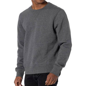 Wool/Cotton Winter OEM Custom Men's Crewneck <b>Pullover</b> Sweater Front Logo 300g Quick Dry Breathable Manufacturer 2026 - Product Image 5