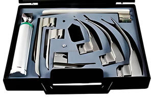 Set de Laringoscopio de Fibra Óptica Macintosh y Miller, 4 Hojas Curvas y 5 Rectas, Acero Inoxidable, Eléctrico, CE ISO OEM ODM, Kit de Vías Respiratorias - Product Image 6