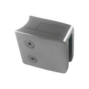 Abrazadera de Seguridad para Tubo Redondo de Acero Inoxidable, Forma Cuadrada, Herraje para Puerta de Vidrio - Product Image 1