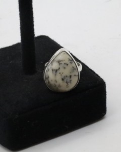 Natural Agate <b>Adjustable</b> <b>Ring</b> for Women – German Silver Handmade Agate Stone <b>Ring</b> Boho Gemstone Jewelry - Product Image 1