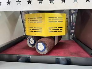 Chinese leverancier RVS plaat ontbraammachine Aluminium vlakke automatische slijp-, polijst- en buffmachine met goede prijs, goedkopere prijs - Product Image 5