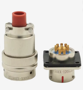 Connecteur circulaire d'aviation Y50EX-1208TJ2 Y50EX-1208ZK10 à 8 broches, prise baïonnette étanche pour applications aérospatiales et industrielles - Product Image 1
