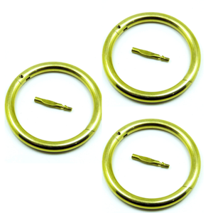 Wholesale Superior Bull Nose <b>Ring</b> 3 Inches + Screw Brass Cattle Cow Veterinary Instruments, Livestock Farm Bull <b>Rings</b> Copper - Product Image 1