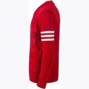 Men Button Knitted Plus Size <b>Sweater</b> Wholesale 100 Acrylic With Stripes Custom Sorority Fraternity Women - Product Image 5