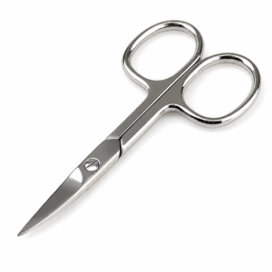Stainless Steel Manicure <b>Nail</b> Care <b>Scissor</b> Straight Curved Blade Super Shiny Mirror Finish Customized Logo - Product Image 4