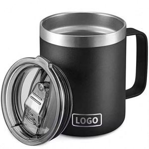 Taza de Café de Acero Inoxidable Aislada de 12 oz, Taza de Oficina con Asa, a Prueba de Fugas, Libre de BPA, Portátil para Viajes - Product Image 4