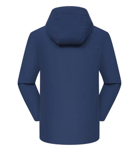 Men's Custom Long Hooded Bomber <b>Jacket</b> Windproof <b>Waterproof</b> Eco-Friendly Breathable Outdoor Full Zip Softshell Spring 3D Print - Product Image 2