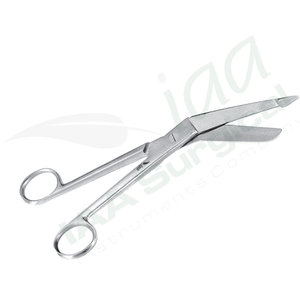 Tijeras Quirúrgicas Manuales Bergmann de 23 cm / 9 Pulgadas, Acero Inoxidable, Hojas Anchas y Redondeadas, Vástago Angulado, Corte Controlado y Suave - Product Image 3