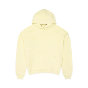 เสื้อฮู้ดดี้ผู้ชายสีครีมเบจทรงโอเวอร์ไซส์ ทรงปกติ สีพื้น ผ้าเฟรนช์เทอร์รี่ มีกระเป๋า เหมาะสำหรับใส่ในฤดูใบไม้ร่วง - Product Image 1