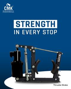 Nuevo Freno Electrohidráulico CMK con Rodamiento de Rodillos para Tambor de 200 mm, 34 kg, 400/440 V, Modelo MDT 200-34 - Product Image 1