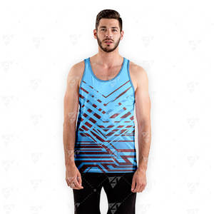 Nouveau design – Débardeurs de sport pour hommes, idéaux pour la musculation et l'entraînement, en polyester respirant, séchage rapide, légers, coupe sans coutures, ODM - Product Image 3