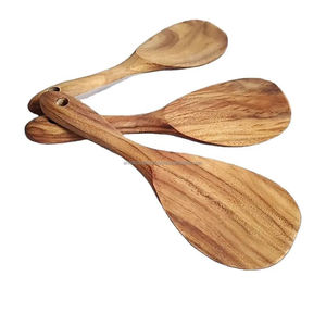 Venta caliente Juego de servidor de ensalada de madera de acacia Mango largo Utensilios de madera ecológicos Herramientas de ensalada de madera de estilo popular - Product Image 6