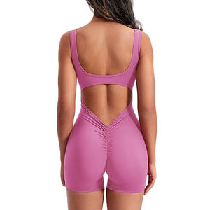 Traje Deportivo de Yoga para Mujer, Mono sin Costuras, Ropa de Gimnasio, Tela de Spandex y Poliéster - Product Image 5