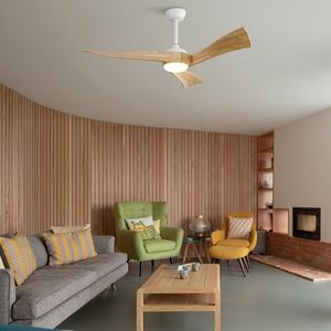 Ventilatore da Soffitto LED Minimalista da 52 Pollici con Telecomando a 6 Velocità, Motore DC a Risparmio Energetico e Luce - per Interni Moderni - Product Image 5