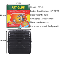Piège à souris en plastique robuste avec colle, 450g, parfum arachide, non toxique, résistant à la chaleur, plaque collante pour gros rats, souris, serpents