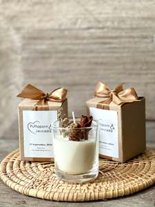 Bougie parfumée artisanale en cire de soja dans un bocal en verre réutilisable, contenant d'aromathérapie pour la décoration de la maison (60 ml) - Product Image 2