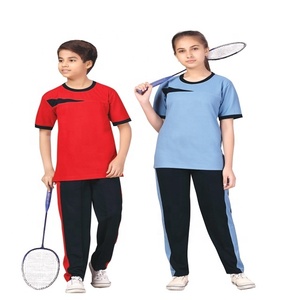 Vêtements pour étudiants de haute qualité pour garçons et filles T-shirts à col rond et grands pantalons de survêtement pour vêtements de sport - Product Image 5