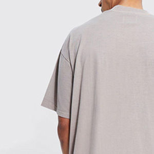 T-shirt formel 100 % coton pour homme, coupe ample, imprimé, col rond, manches courtes, anti-boulochage, vente en gros - Product Image 5