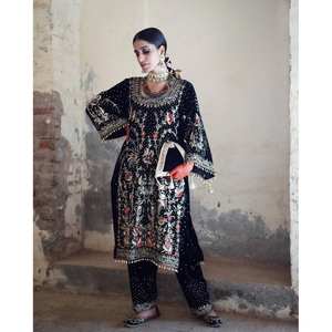 Beau haut et bas de fête avec ensemble élégant de taille Dupatta XL - Product Image 4