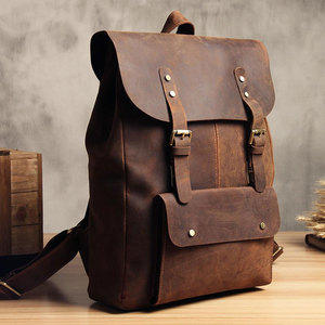 Competitive Price Men And Women Usage Zipper Compartments <b>Laptop</b> Pockets <b>Leather</b> <b>Backpacks</b> Latest Design <b>Leather</b> Made <b>Backpacks</b> - Product Image 6