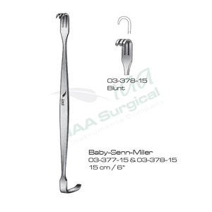 Retractor de heridas finas Guthrie quirúrgico, de doble punta, de acero inoxidable, manual, de alta calidad, reutilizable - Product Image 3