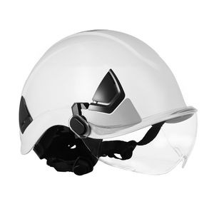 Casco di Sicurezza Industriale Approvato ANSI/ISEA Z89.1, Sospensione a 6 Punti con Cricchetto, Elmetto in ABS con Visiera Regolabile e Ventilato EN397 - Product Image 1