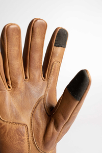 Gants de moto en cuir matelassé Cafe, couleur marron toffee, logo personnalisé, qualité supérieure, gants de moto en cuir pleine main pour motards - Product Image 3