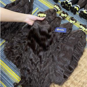 Extensiones de cabello vietnamitas al por mayor, onduladas, con textura y longitud personalizadas, de 10 a 34 pulgadas, color marrón. - Product Image 5