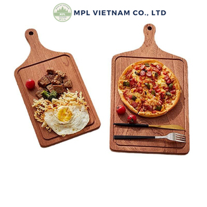 High Quality Custom Eco-Friendly Polished Walnut Acacia Wood Rectangle Cutting Board <b>Large</b> Kitchen Chopping Block Handle - Product Image 4