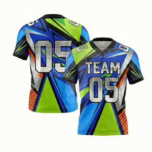Uniforme de Fútbol Americano Personalizable - Tu Propio Diseño, Manga Corta, 100% Poliéster, Transpirable y de Secado Rápido - Product Image 4